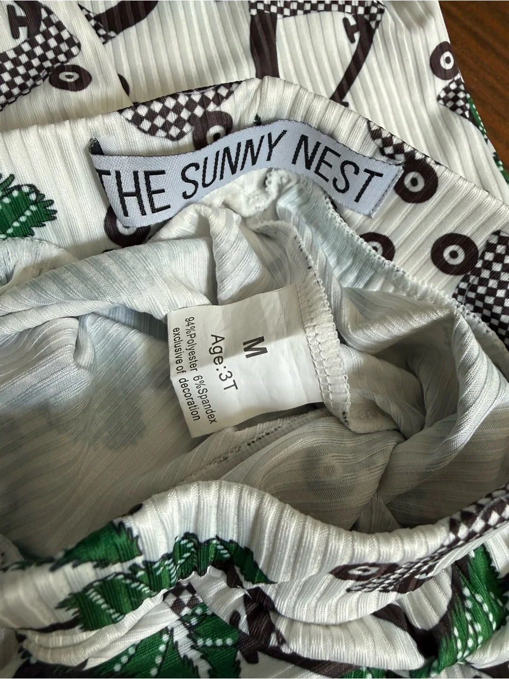 Kids' Penguin & Tree Pajama Set - White and Green